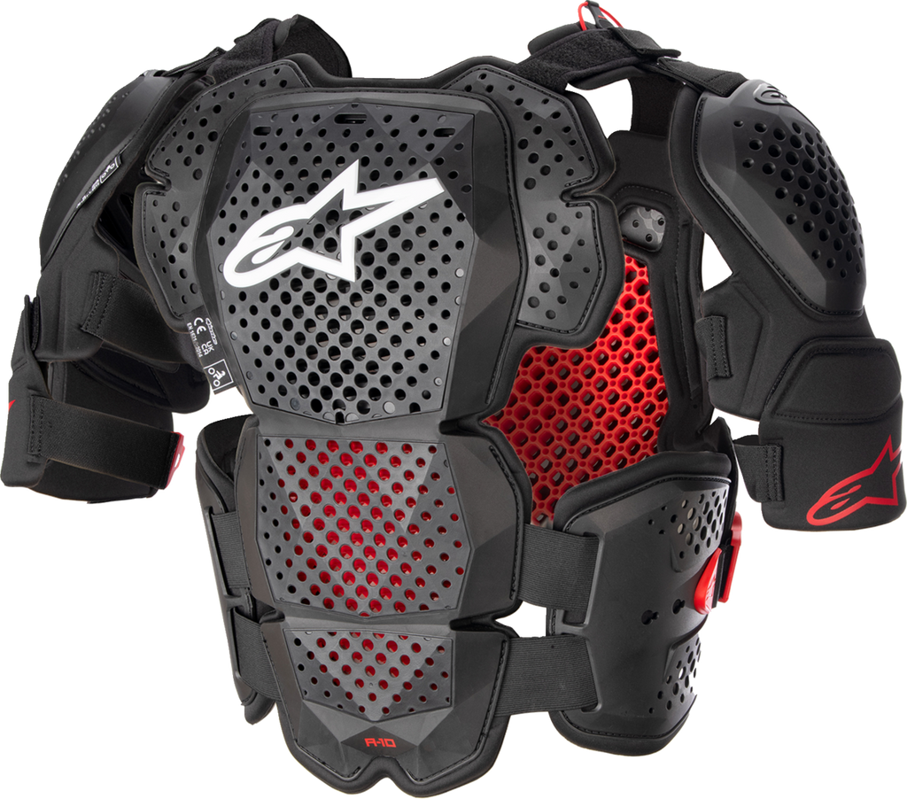 ALPINESTARS A-10 Roost Guard V2 - Black/Red - XL/2XL 6700523-1431XL2