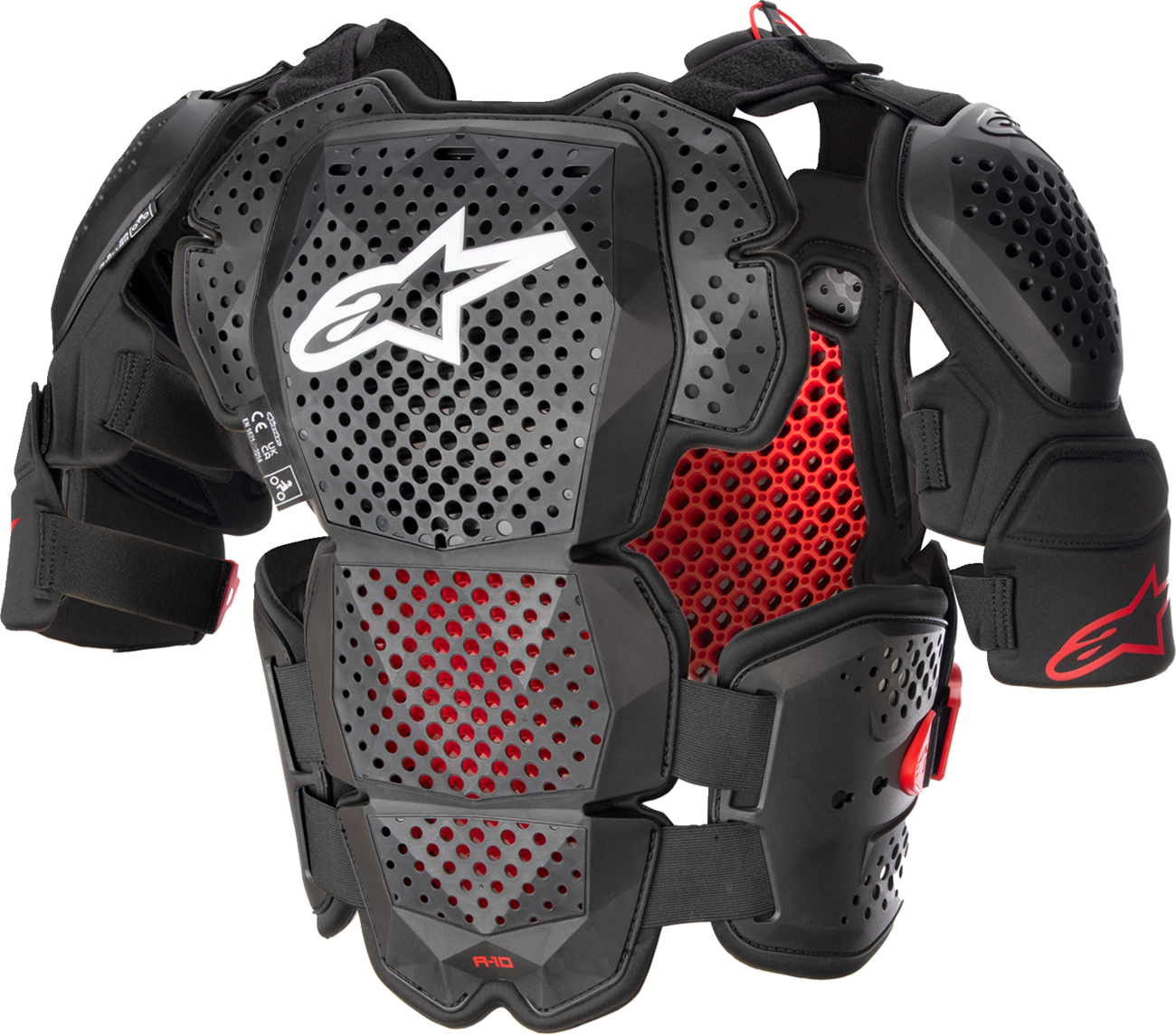 ALPINESTARS A-10 Roost Guard V2 - Black/Red - XL/2XL 6700523-1431XL2