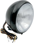 DRAG SPECIALTIES 7" Smooth Headlight - FLST - Black L20-6084BE