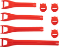 MOOSE RACING Qualifier Boot Strap Kit - Red - Size 10-15 3430-1018