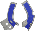 ACERBIS X-Grip Frame Guards - Silver/Blue 2640271404
