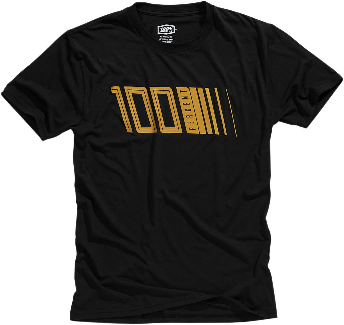 100% Tech Pulse T-Shirt - Black - Small 35018-001-10