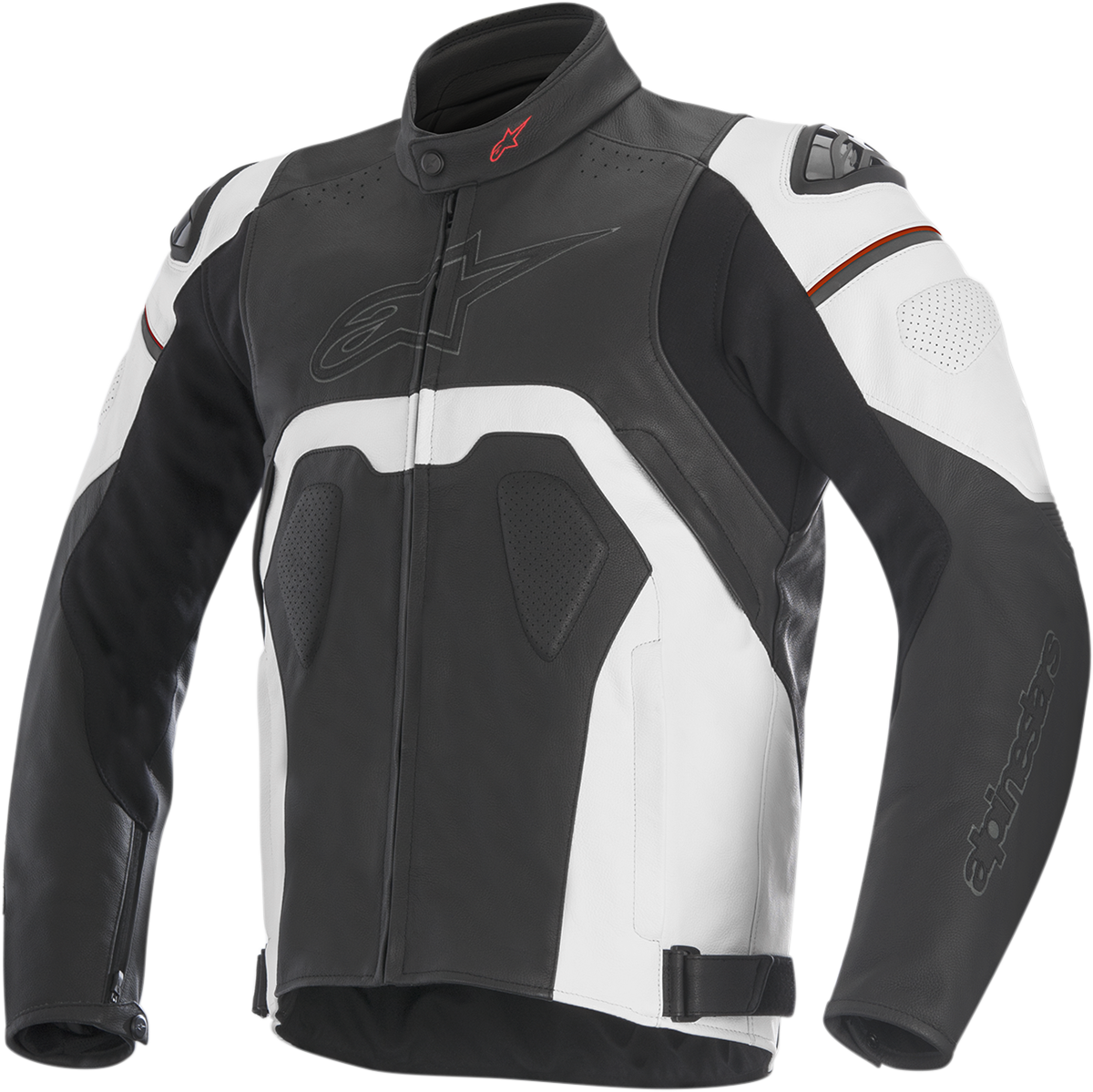 ALPINESTARS Core Leather Jacket - Black/White - US 40 / EU 50 3101316-12-50