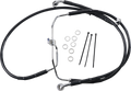 DRAG SPECIALTIES Brake Line - Front - Black - +4" - FXDF '08-'17 660325-4BLK