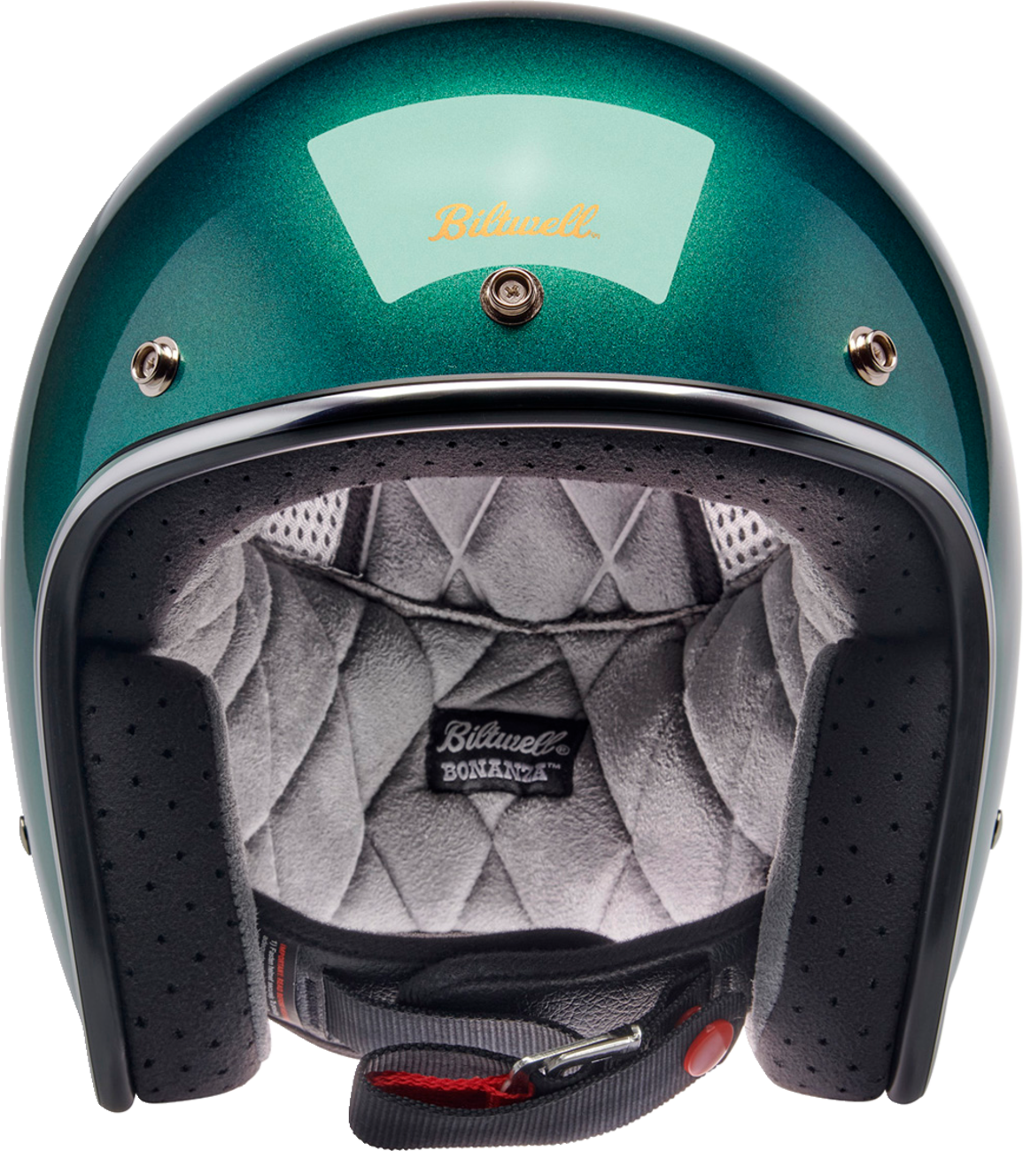 BILTWELL Bonanza Helmet - Metallic Catalina Green - XL 1001-358-205