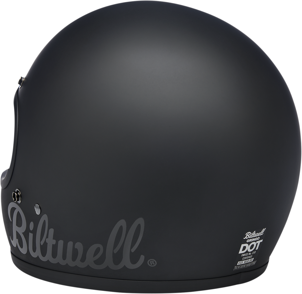 BILTWELL Gringo Helmet - Flat Black Factory - Large 1002-638-104