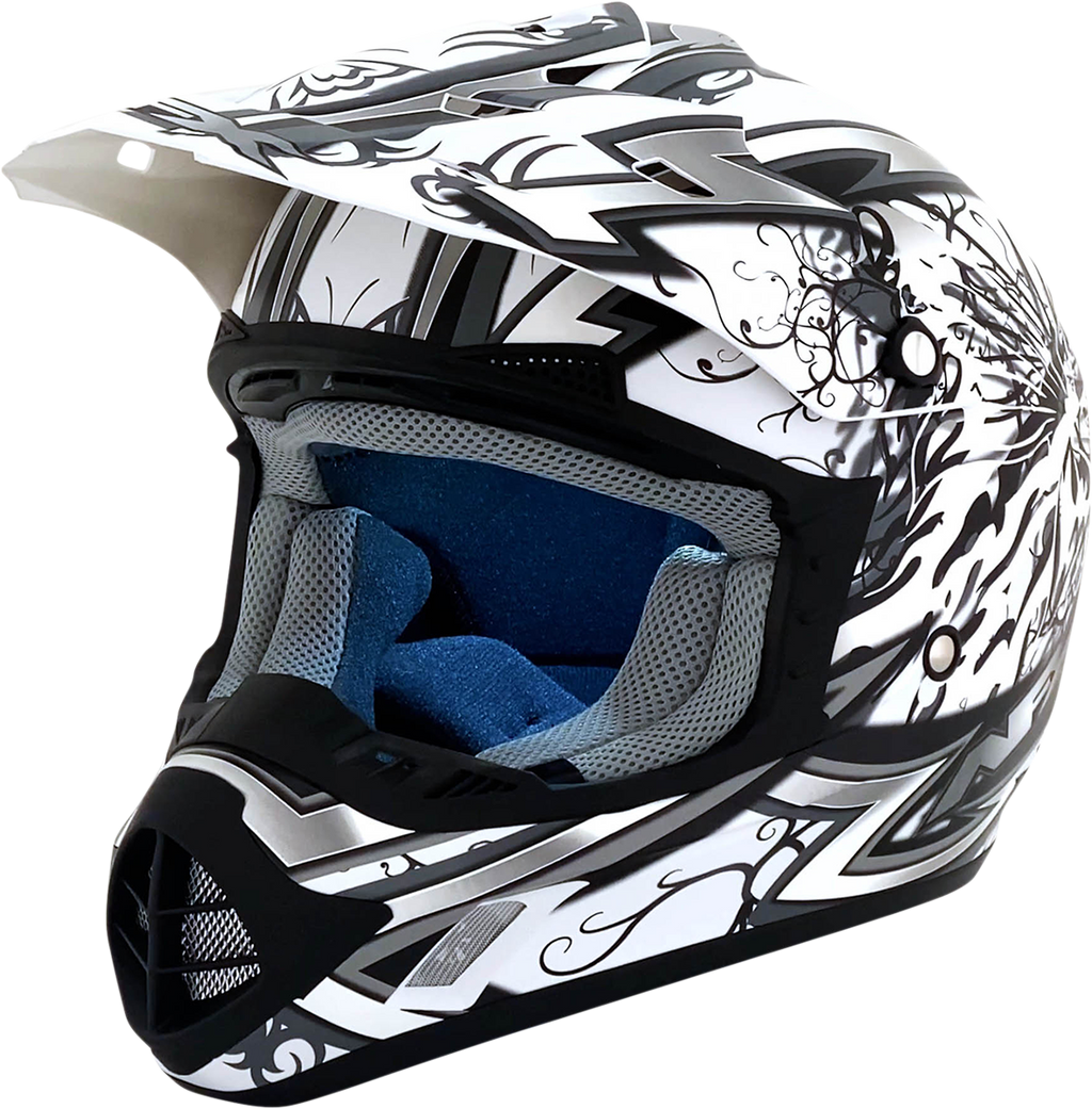 AFX FX-17Y Helmet - Butterfly - Matte White - Large 0111-1392