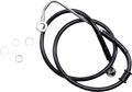 DRAG SPECIALTIES Brake Line - +4" - Black - '15-'17 Softail 618300-4BLK