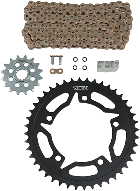 VORTEX Steel Chain Kit - Gold NOT FOR 15-16 GSX-S750 CKG6413