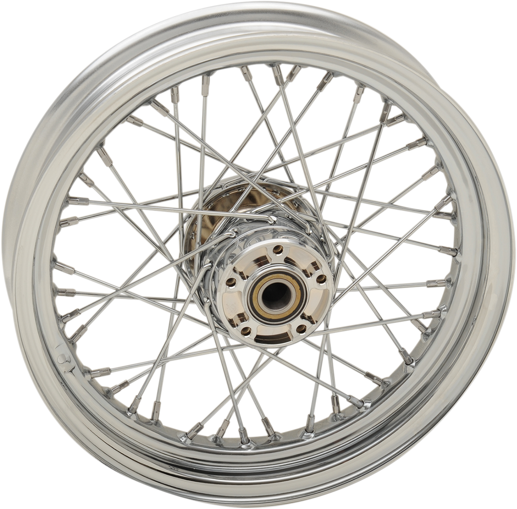 DRAG SPECIALTIES Front Wheel - Dual Disc/No ABS - Chrome - 16"x3.00" - ' 08+ FLT 64416A