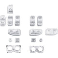 DRAG SPECIALTIES Switch Caps - Chrome Electra Glide Ultra Limited FLHTK 2016-2023 0616-0394