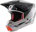 ALPINESTARS S-M5 Rayon Helmet Matte Light Grey/Blk/Slvr Xs 8304121-928-XS