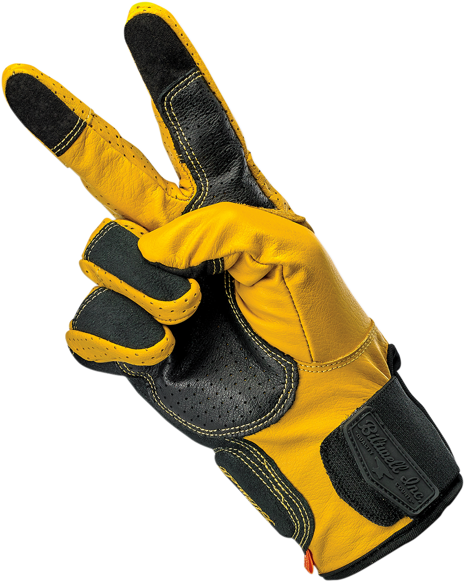 BILTWELL Borrego Gloves - Gold/Black - XL 1506-0701-305