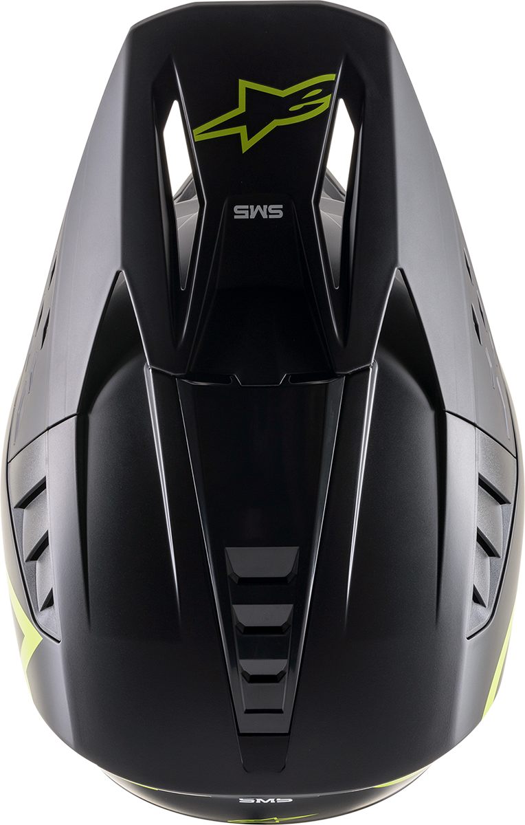 ALPINESTARS SM5 Helmet - Compass - Matte Black/Yellow Fluo - Large 8303321-1559-LG