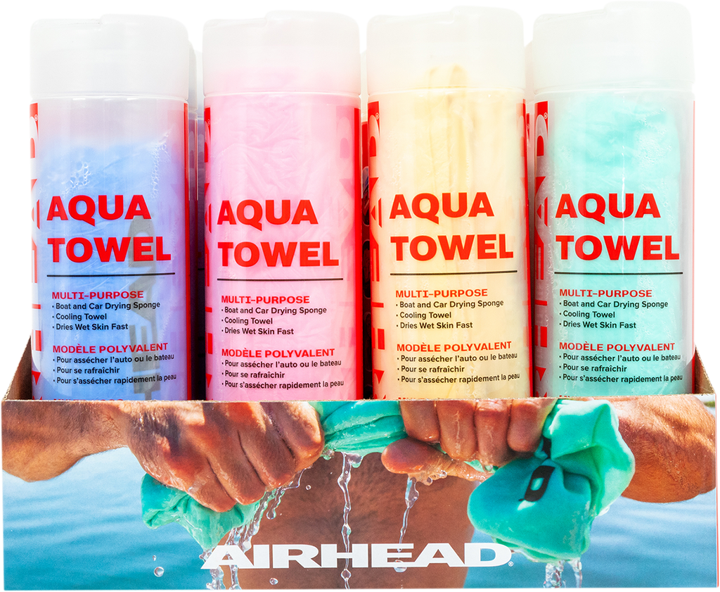 AIRHEAD SPORTS GROUP Absorbing Towel - Assorted - 12 Pack AHAT-12CA