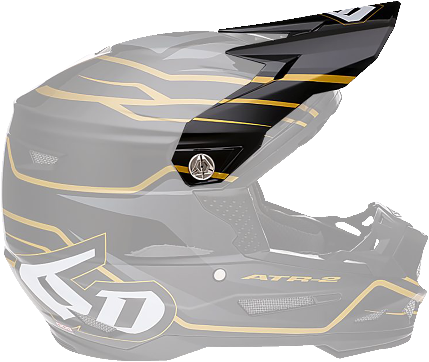 6D ATR-2 Visor - Phase - Black Gold 72-6102