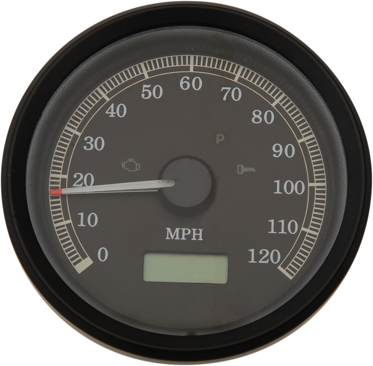 DRAG SPECIALTIES 3-3/8" MPH Programmable Electronic Speedometer - Black Bezel - Black Face W/NOT CANCEL TURN SIGNALS T21-69A3BBDS