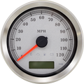 DRAG SPECIALTIES Programmable Speedometer - Silver Face - MPH ACTUALLY SILVER FACE 83100S