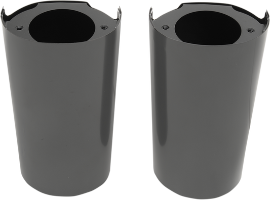 DRAG SPECIALTIES Fork Slider Covers - Black 77492B