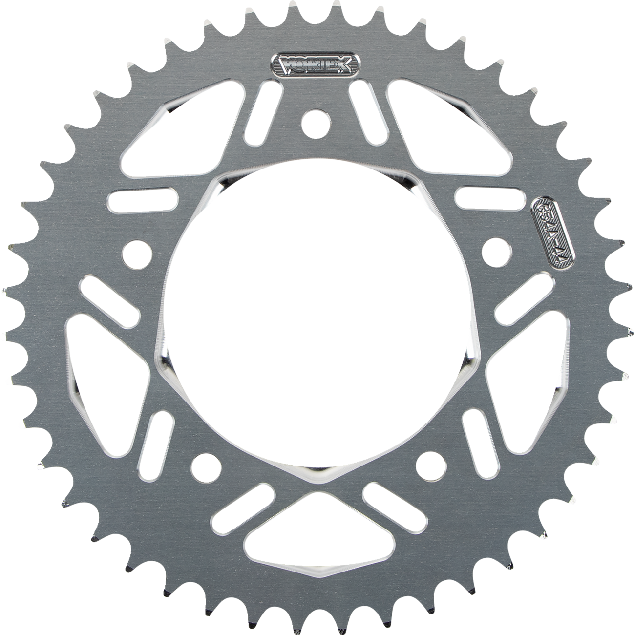 VORTEX Aluminum Sprocket - Silver - Rear - 44 Tooth 654A-44