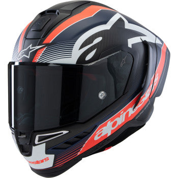 ALPINESTARS Supertech R10 Helmet - Team - Carbon/Red/Black - Large 8200224-1383-L