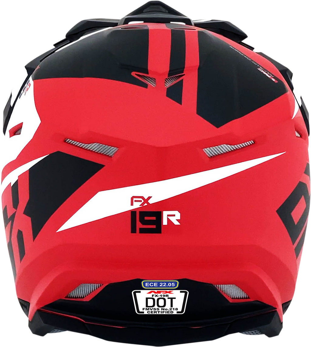 AFX FX-19R Helmet - Racing - Matte Red - Medium 0110-7064