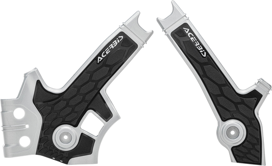 ACERBIS X-Grip Frame Guards - Silver/Black 2801931019