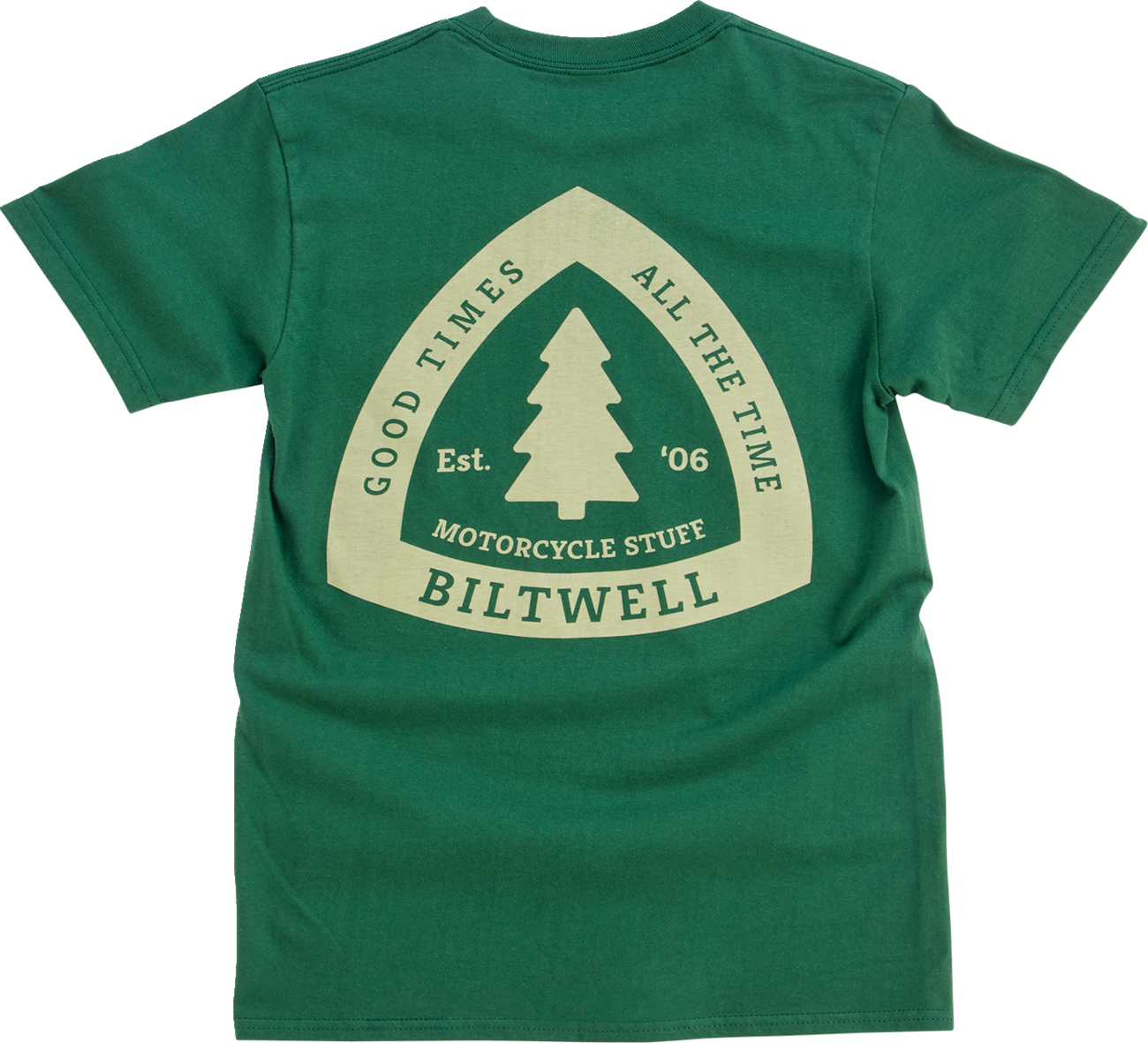 BILTWELL Good Times T-Shirt - Olive - 2XL 8101-075-006