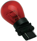 DRAG SPECIALTIES Wedge Bulb - Dual-Filament - Red S8-3157R-BC139