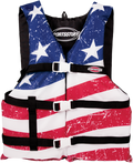 AIRHEAD SPORTS GROUP Stars & Stripes PFD Vest - Red/White/Blue - Large 30098-16-A-US