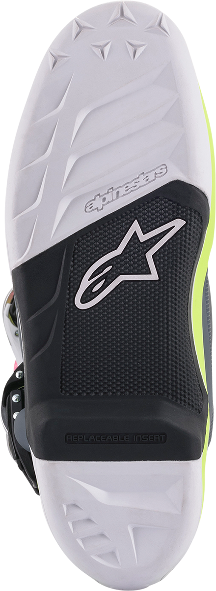 ALPINESTARS Tech 7 Boots Dark Grey/ Dark Blue/Pink Fluo Sz 12 2012014-9076-12