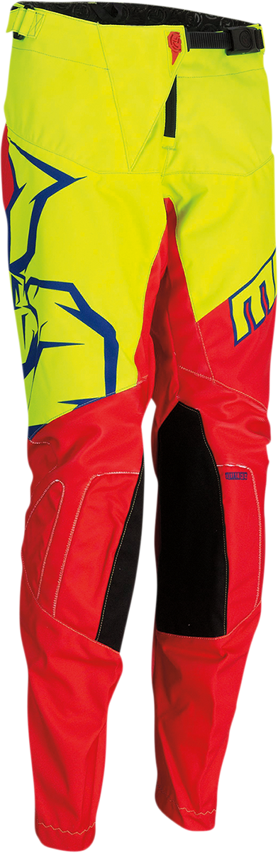 MOOSE RACING Youth Qualifier Pants - Red/Yellow/Blue - 24 2903-1968