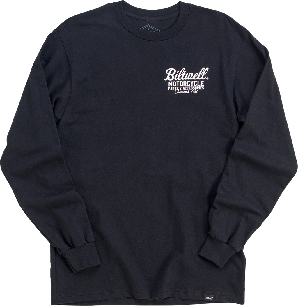 BILTWELL Chopper Long-Sleeve T-Shirt - Black - Small 8104-080-002