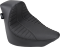 DRAG SPECIALTIES EZ-Solo Seat - Scorpion Stitch - Vinyl - FL/FX '18-'22 ACT EZ-ON STYLE 0802-1150