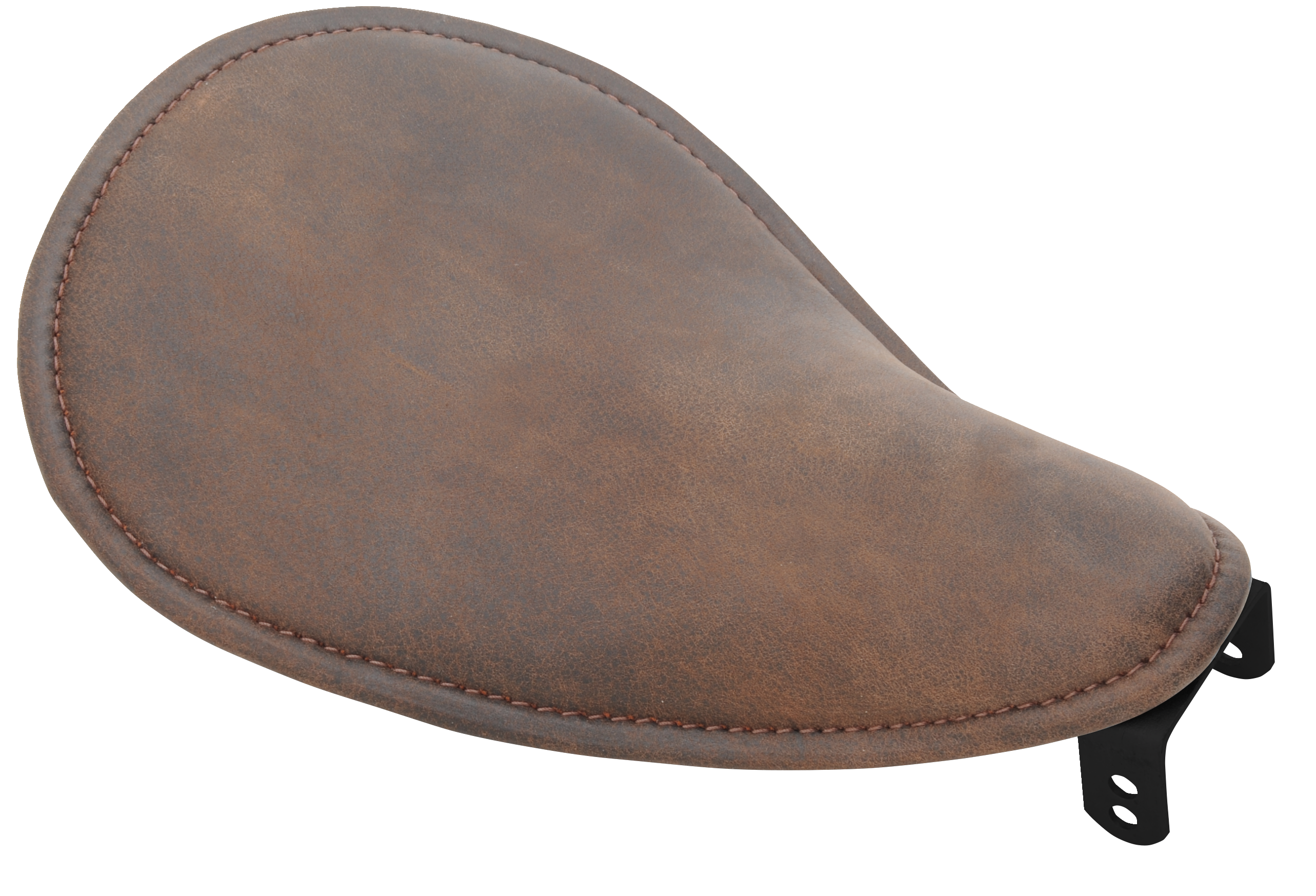 DRAG SPECIALTIES Seat - Spring Solo - Low-Profile - Small - Distressed Brown Leather 0806-0039