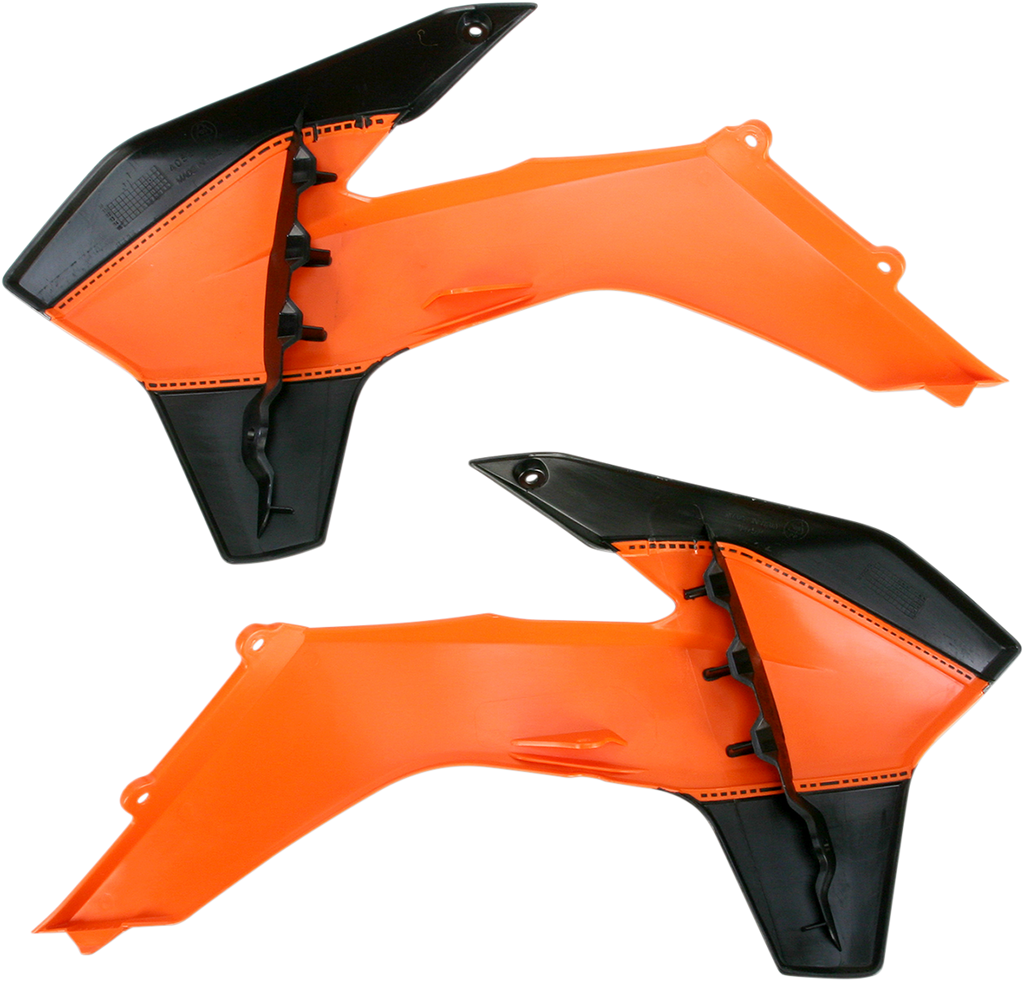 ACERBIS Radiator Shrouds - Orange/Black 2314251008
