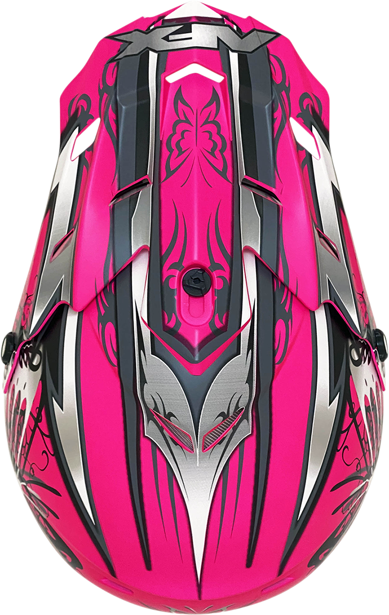 AFX FX-17 Helmet - Butterfly - Matte Hot Pink - Medium 0110-7108