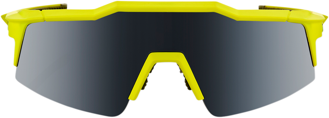 100% Speedcraft SL Sunglasses - Yellow - Black Mirror 61002-004-61