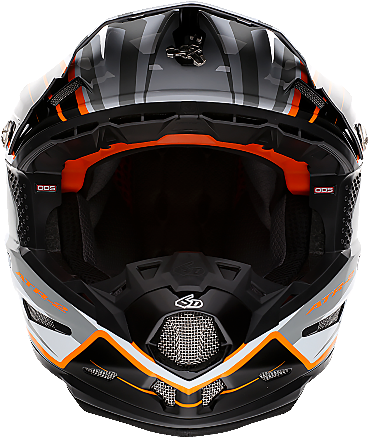 6D ATR-2 Helmet - Phase - White/Orange - XL 12-2828