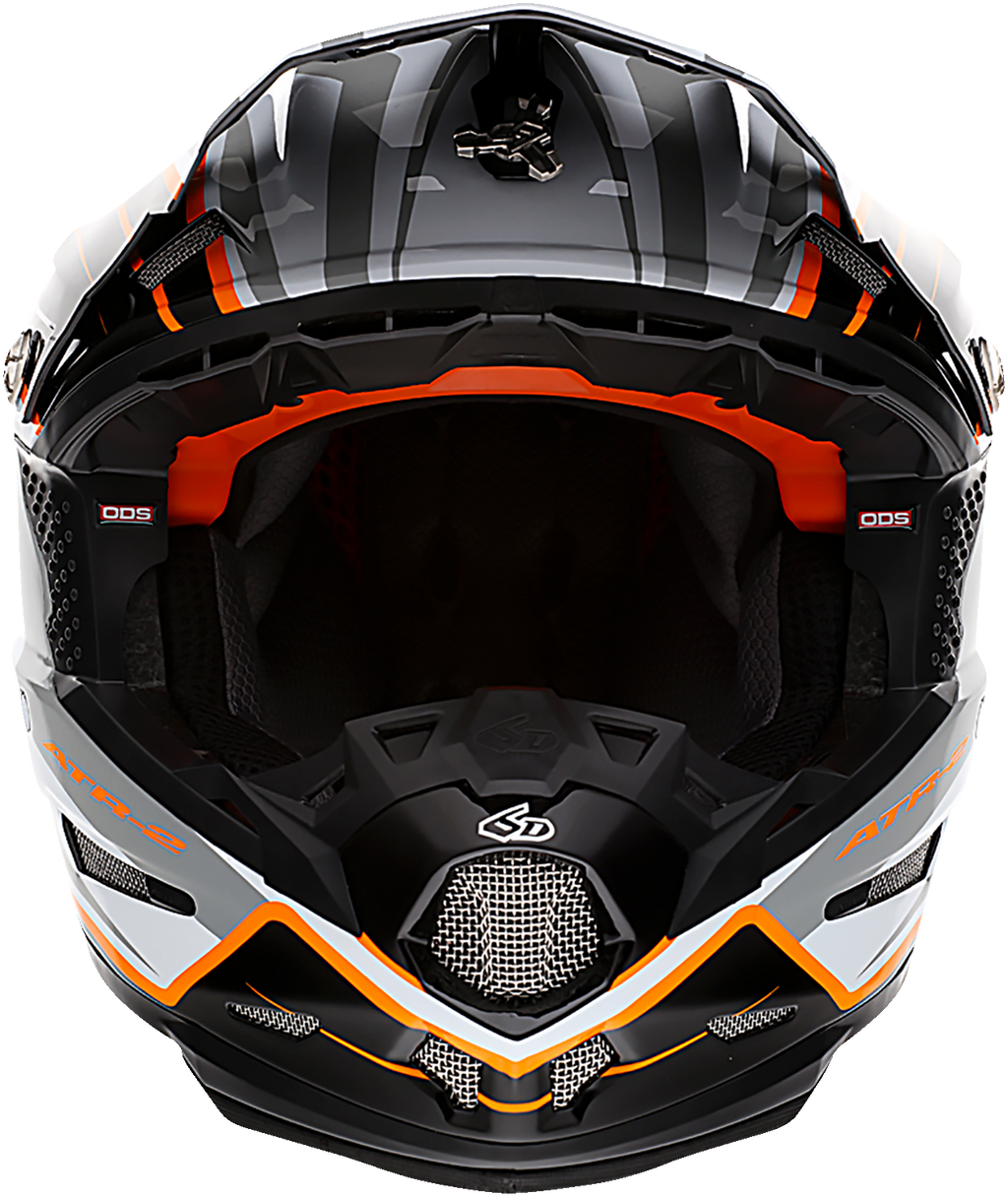 6D ATR-2 Helmet - Phase - White/Orange - Small 12-2825
