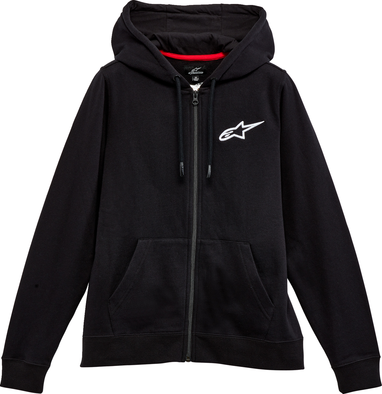 ALPINESTARS Women's Ageless Zip Hoodie - Black/White - Medium 1232518001020M