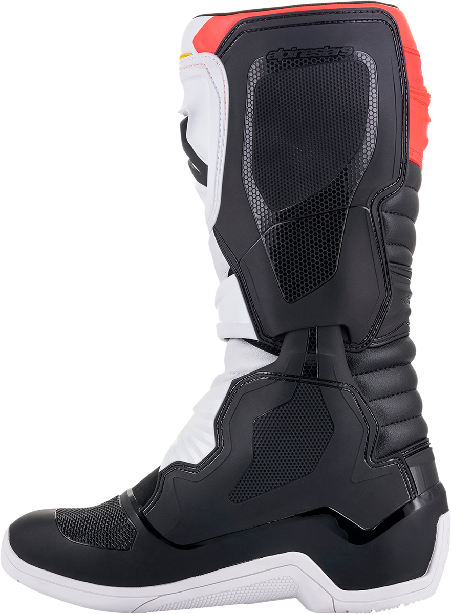 ALPINESTARS Tech 3 Boots Black/White/ Red/Fluo Yellow Sz 10 2013018-1238-10