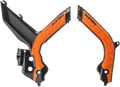 ACERBIS X-Grip Frame Guards - Black/Orange 2733445229