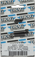 DRAG SPECIALTIES Rear Brake Knurled Bolt Kit - Black/Control - M8 MK785BK
