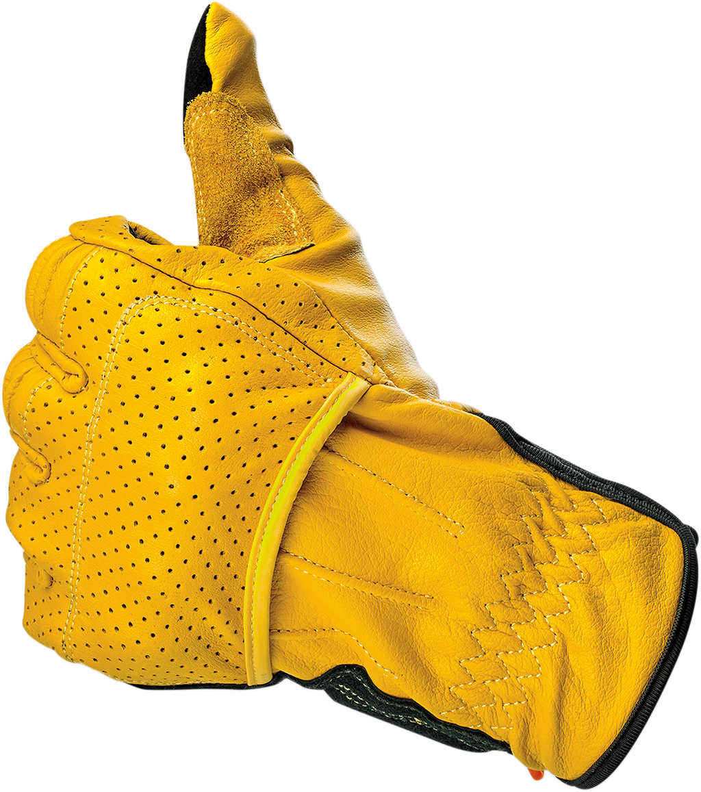 BILTWELL Borrego Gloves - Gold/Black - Medium 1506-0701-303