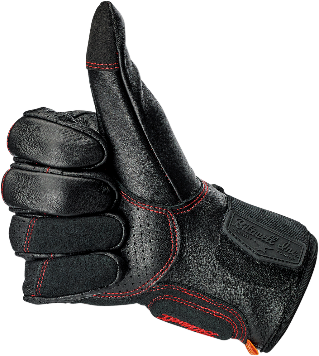 BILTWELL Borrego Gloves - Redline - Large 1506-0108-304