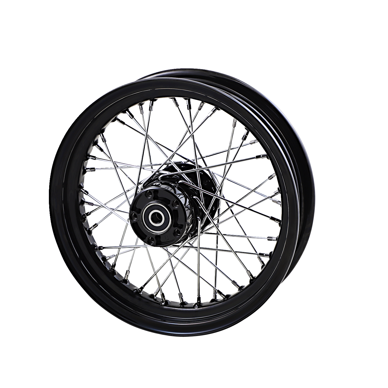DRAG SPECIALTIES Rear Wheel - Single Disc/No ABS - Black - 16"x3.00" 64370B