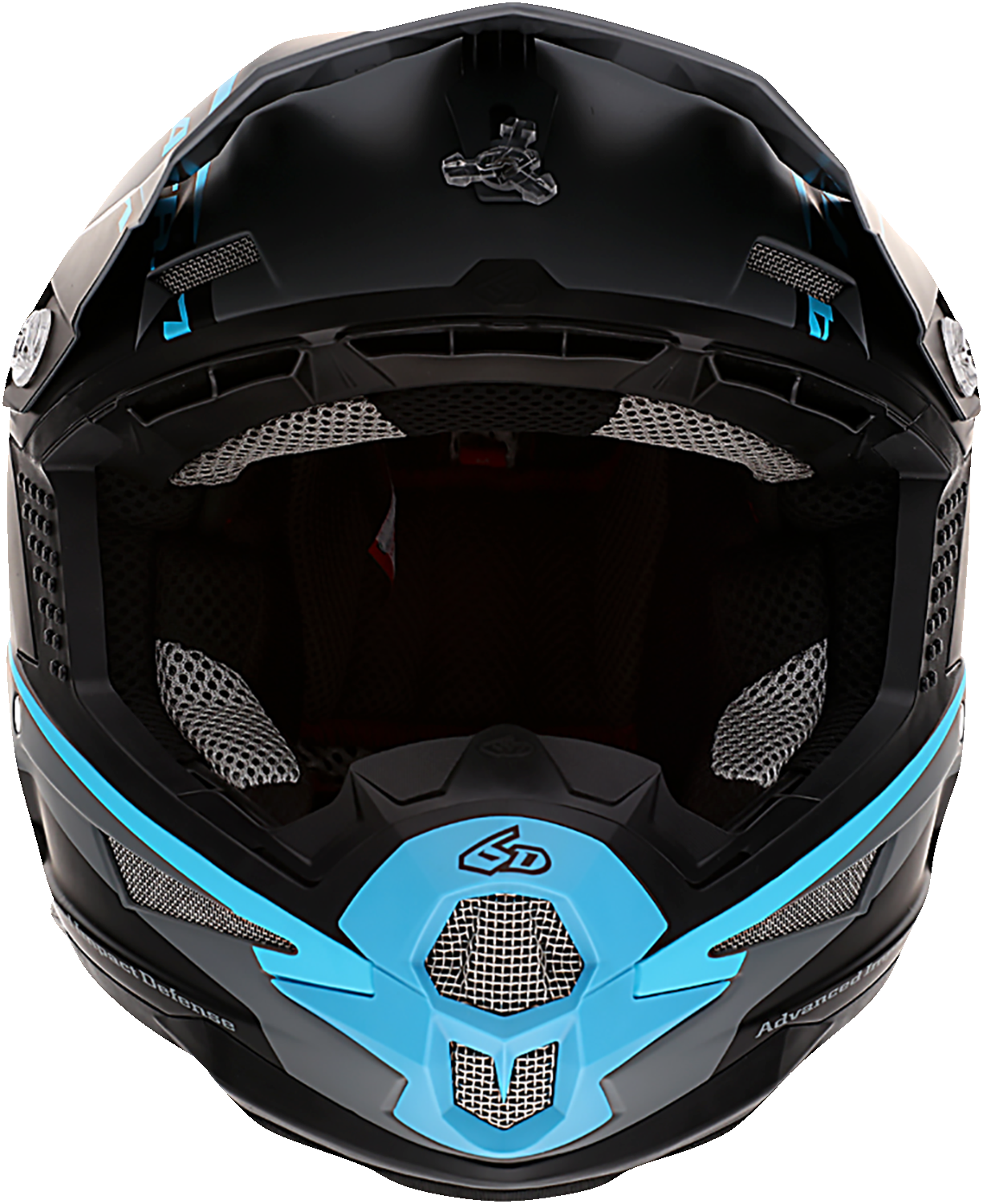 6D ATR-1 Helmet - Stealth - Cyan - Large 10-4627