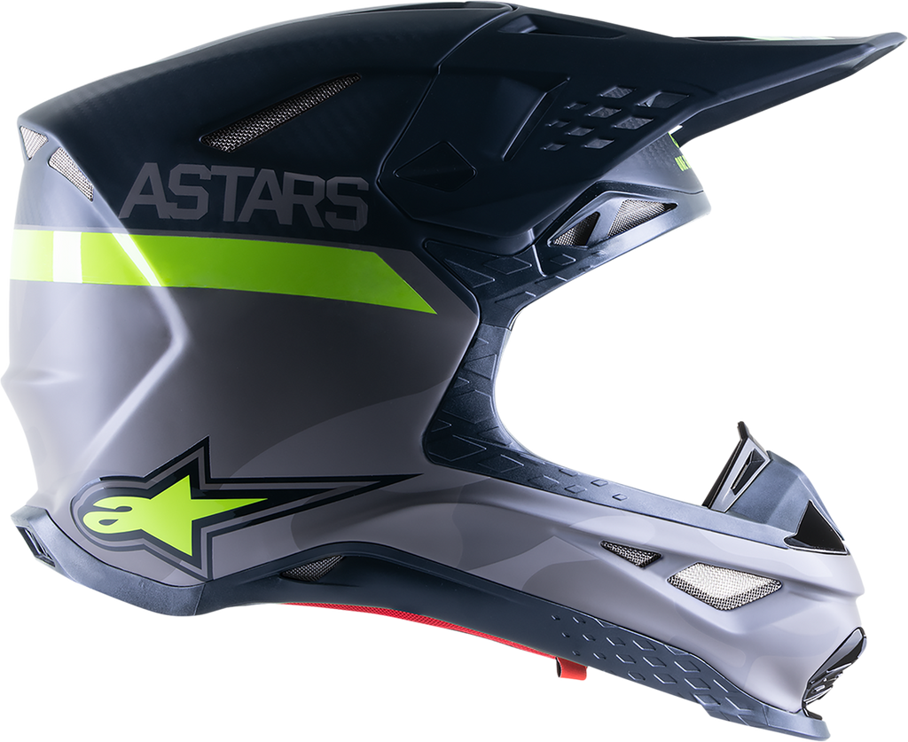 ALPINESTARS S-M10 Helmet Ams21 Grey/Yellow Fluo/Black M&g Xs 8302421-9059-XS