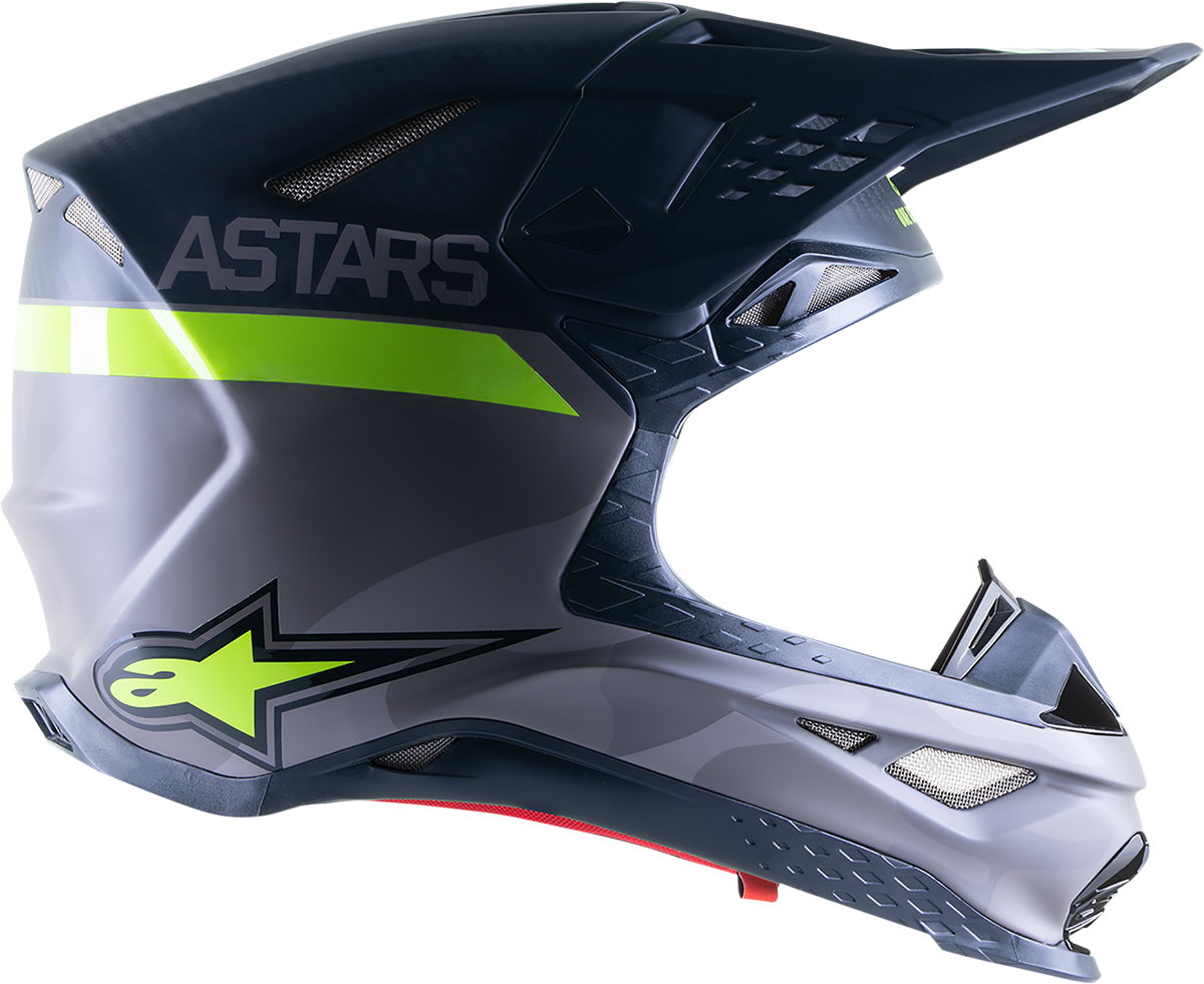 ALPINESTARS S-M10 Helmet Ams21 Grey/Yellow Fluo/Black M&g Xs 8302421-9059-XS